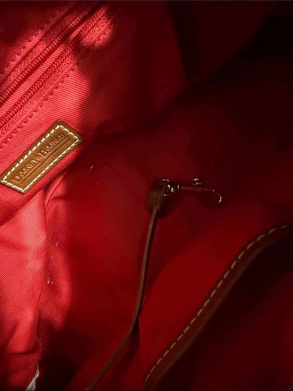 Dooney & Bourke Medium Hobo Red DB Monogram Jacquard Y2K Shoulder Bag HM402